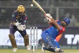 Delhi Capitals skipper Rishabh Pant (r) has been included in India's T20 World Cup squad. (AP PHOTO)
