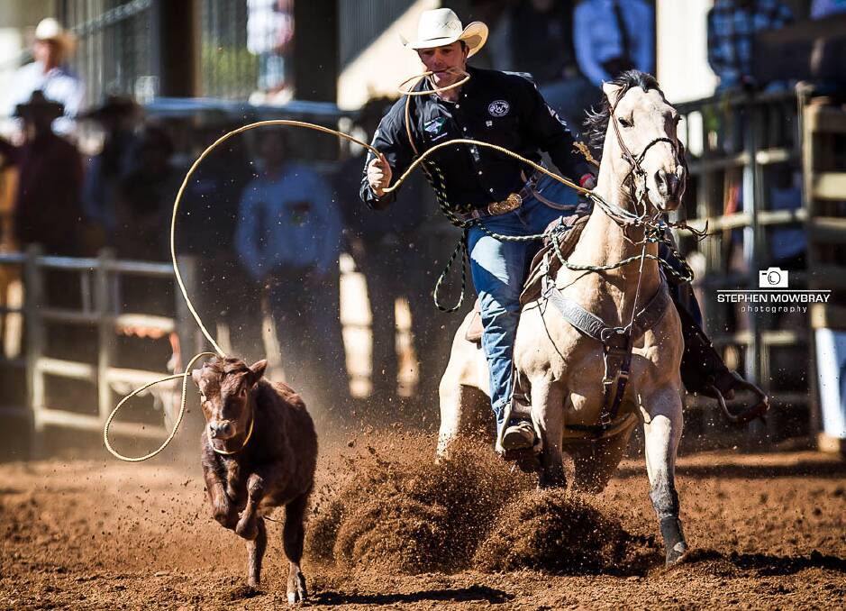 THREAT: Heath Nichols is tipped to be the biggest challenger to Emerald cowboy Shane Kenny at the upcoming Warwick Rodeo National Finals. Picture: Stephen Mowbray Photography