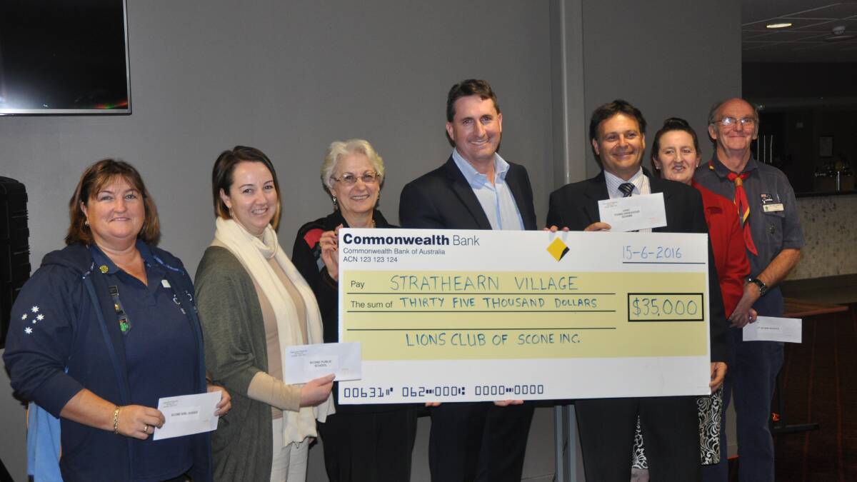 GENEROUS: A further $3000 was donated to five other local organisations.