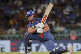 Marcus Stoinis followed his unbeaten 124 in his last match with a well-made half-century in the IPL. (AP PHOTO)
